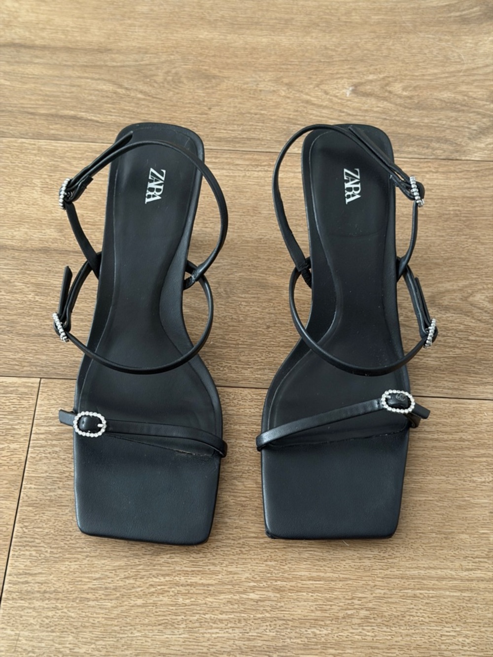Zara | Rhinestone Heeled Sandals